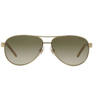 Ralph Lauren RA4004-101 Polarized Sunglasses Gold /Brown Gradient 59 mm